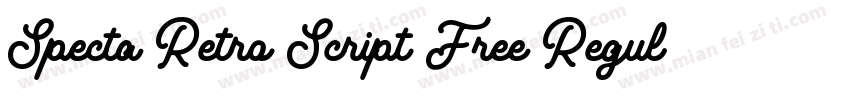 Specta Retro Script Free Regular字体转换